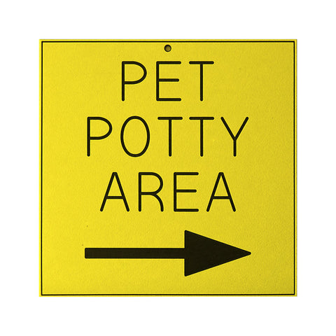 PET POTTY AREA →