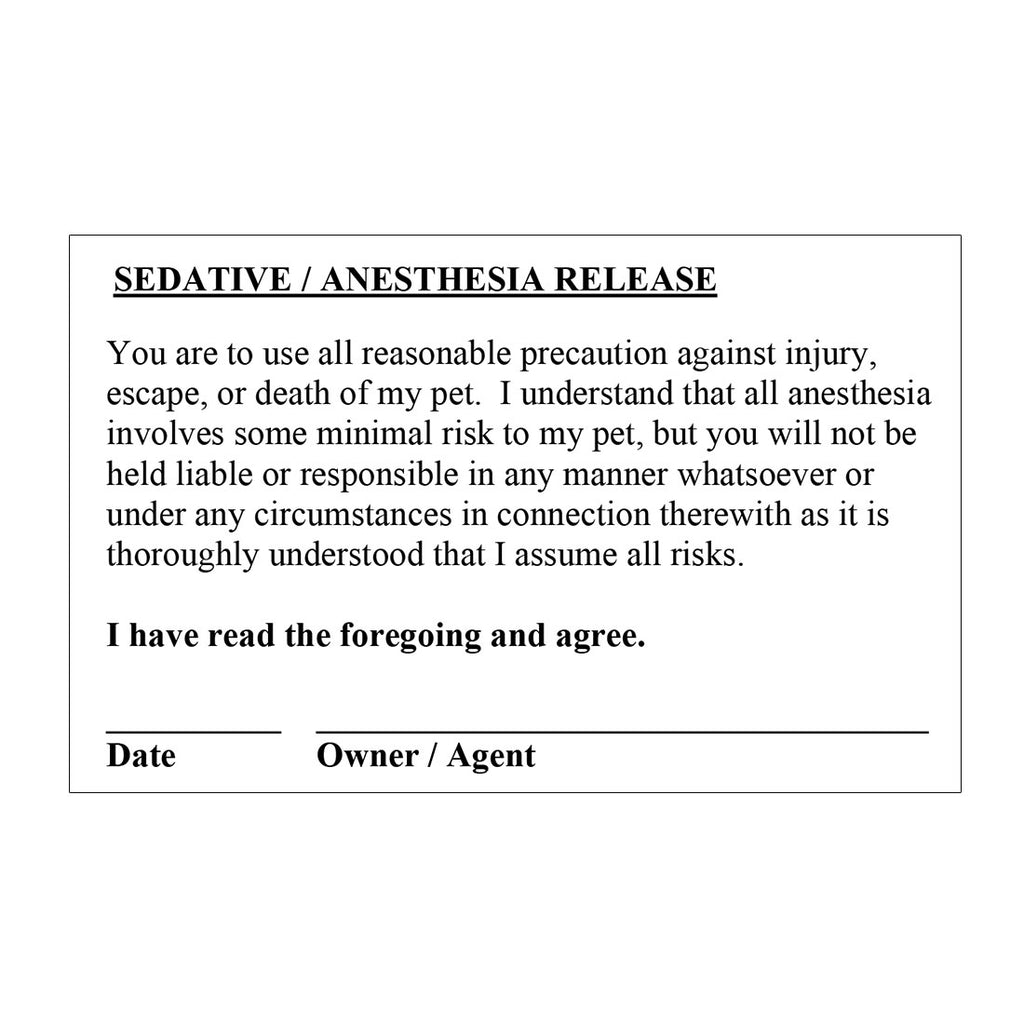 Medical Record Stickers - Anesthesia (Pack of 200)